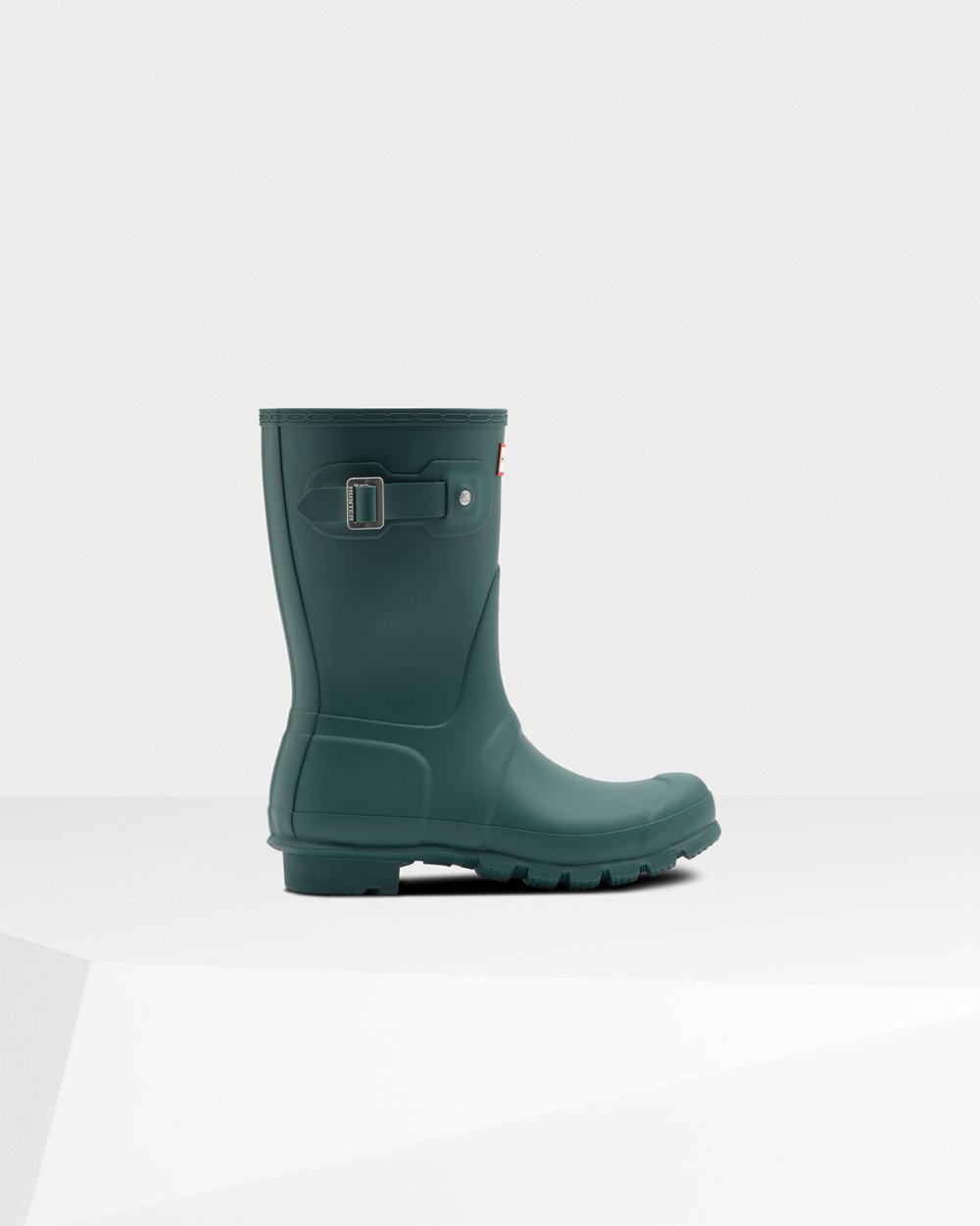 Hunter Original For Women - Short Rain Boots Green | India EODXR7508